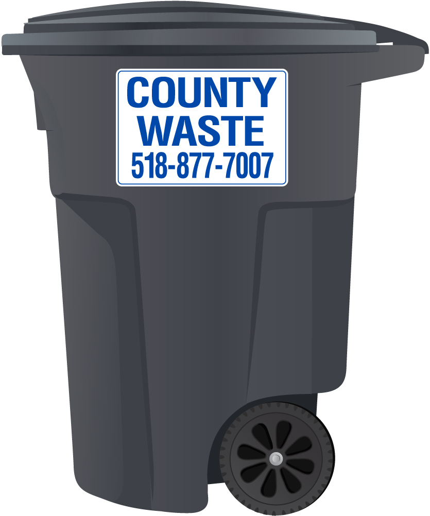 County Waste 95 Gallon Trash Cart